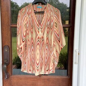 Alice + Olivia 💯 silk top.‎ size small